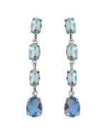 Σκουλαρίκια από ασήμι 925 με Swarovski πέτρες
