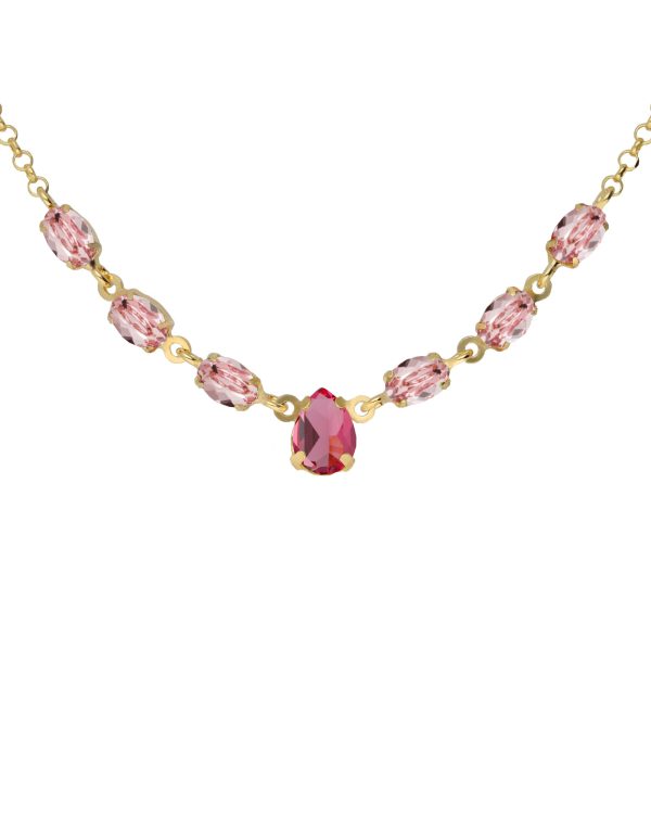 Κολιέ από ασήμι 925 με Swarovski πέτρες