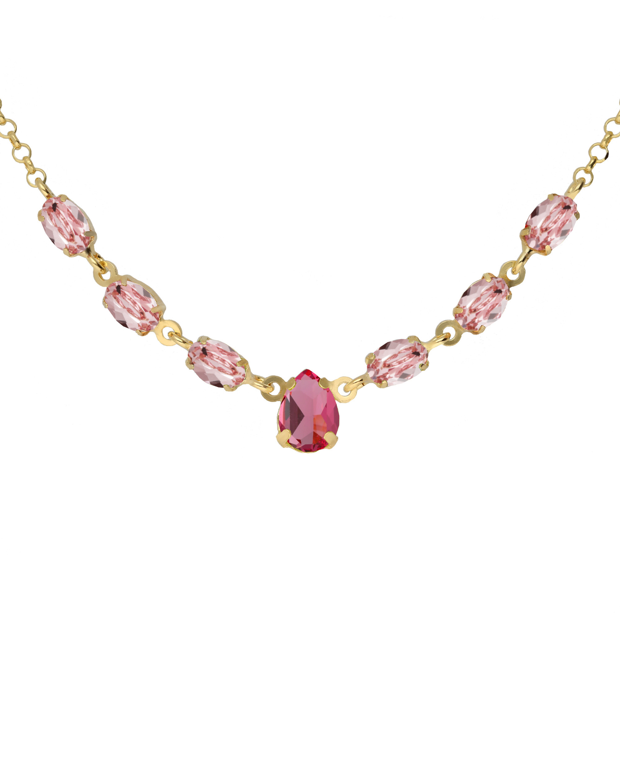 Κολιέ από ασήμι 925 με Swarovski πέτρες