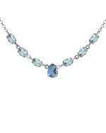 Κολιέ από ασήμι 925 με Swarovski πέτρες