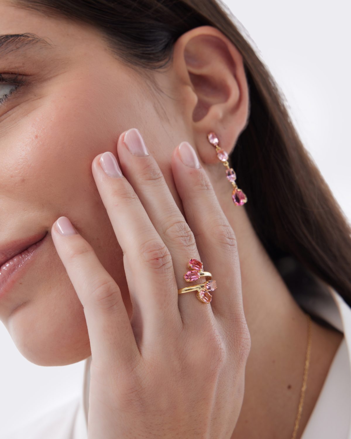 Δαχτυλίδι από ασήμι 925 με Swarovski πέτρες - Image 2