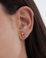Σκουλαρίκια από ασήμι 925 με Swarovski πέτρες - Image 2