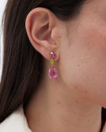 Σκουλαρίκια από ασήμι 925 με Swarovski πέτρες - Image 2