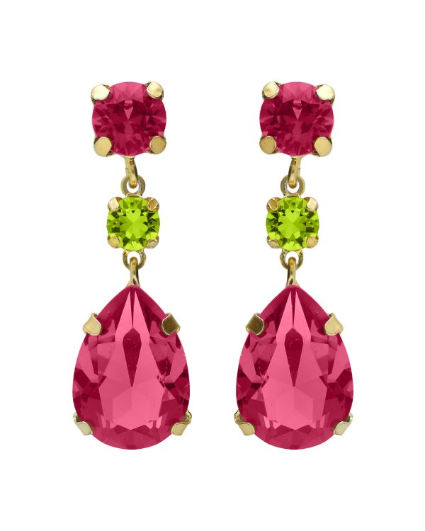 Σκουλαρίκια από ασήμι 925 με Swarovski πέτρες
