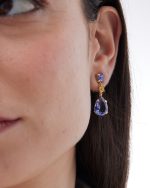 Σκουλαρίκια από ασήμι 925 με Swarovski πέτρες - Image 2