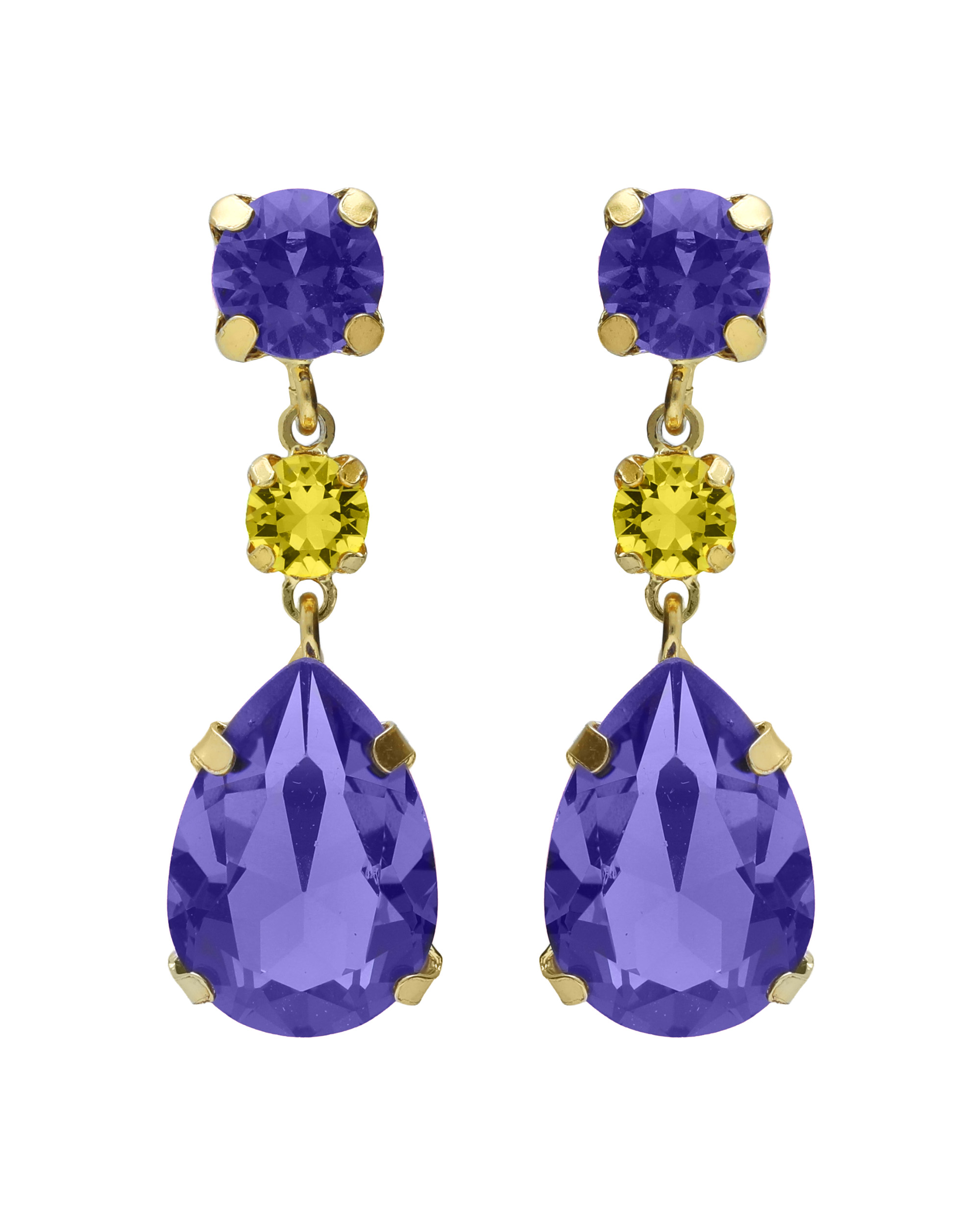 Σκουλαρίκια από ασήμι 925 με Swarovski πέτρες