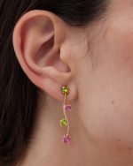 Σκουλαρίκια από ασήμι 925 με Swarovski πέτρες - Image 2