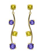 Σκουλαρίκια από ασήμι 925 με Swarovski πέτρες