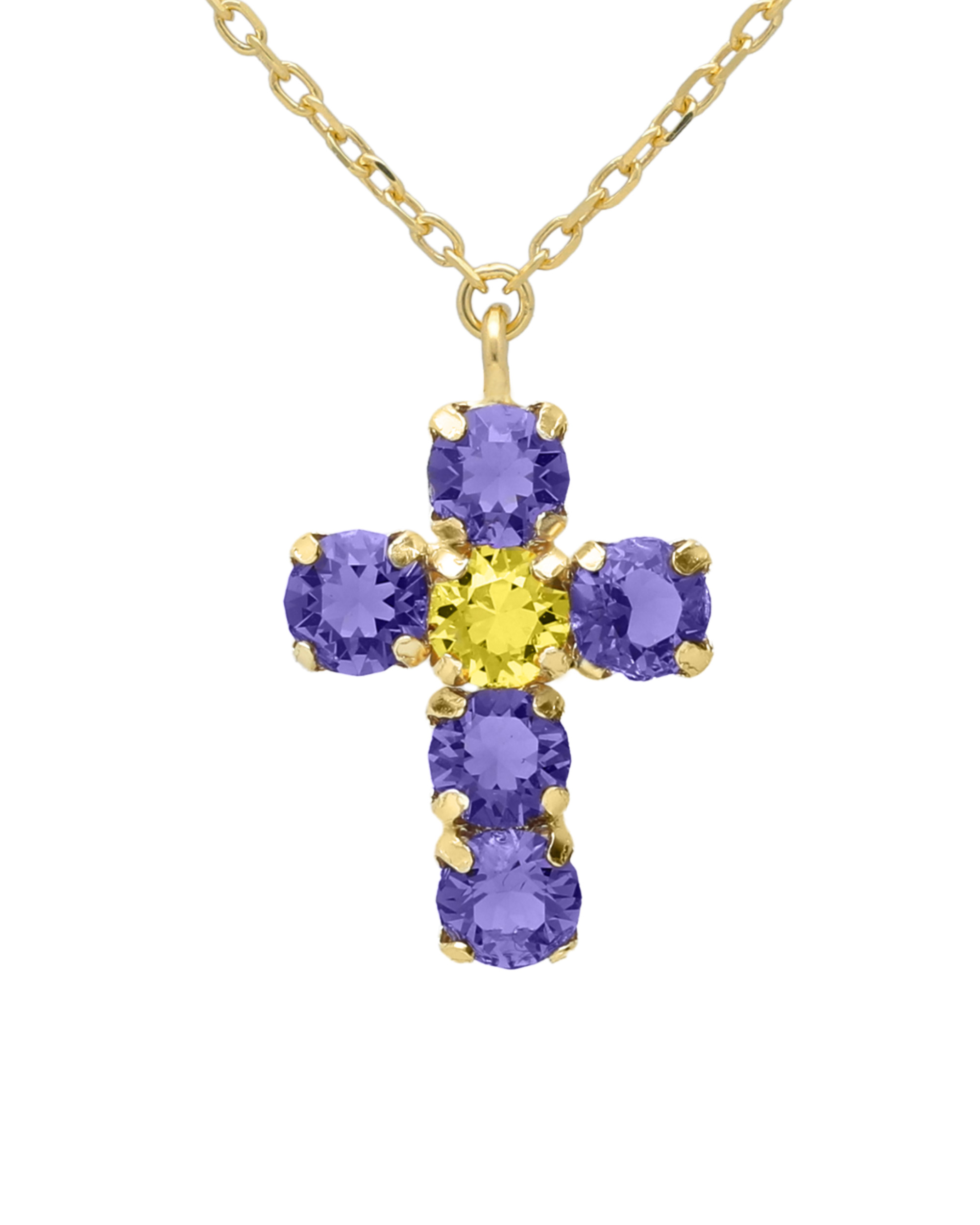 Σταυρός από ασήμι 925 με Swarovski πέτρες
