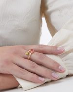 Δαχτυλίδι από ασήμι 925 με Swarovski πέτρες - Image 2