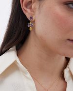 Σκουλαρίκια από ασήμι 925 με Swarovski πέτρες - Image 2
