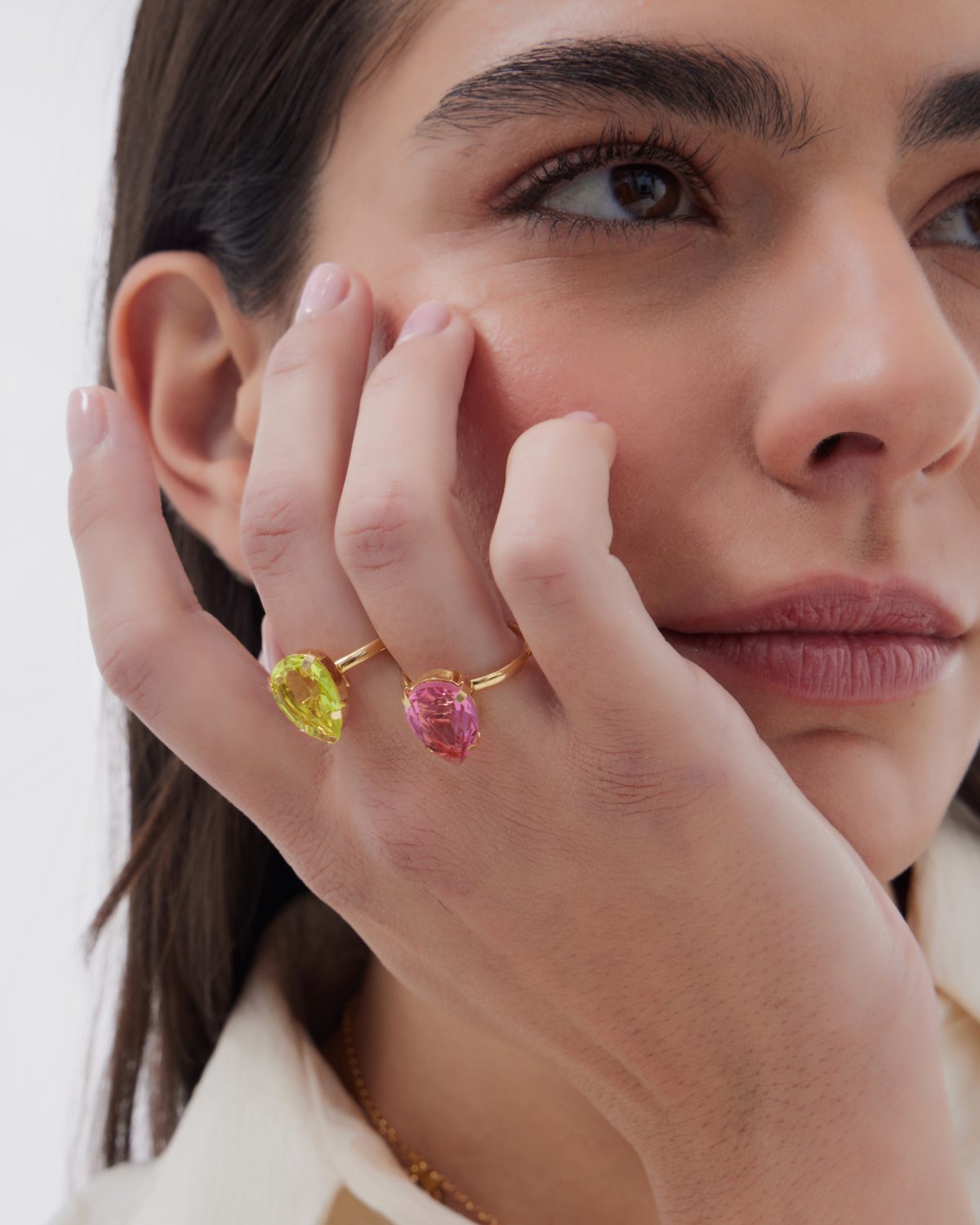 Δαχτυλίδι από ασήμι 925 με Swarovski πέτρες - Image 2
