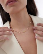 Κολιέ από ασήμι 925 με Swarovski πέτρες και μαργαριτάρι - Image 2