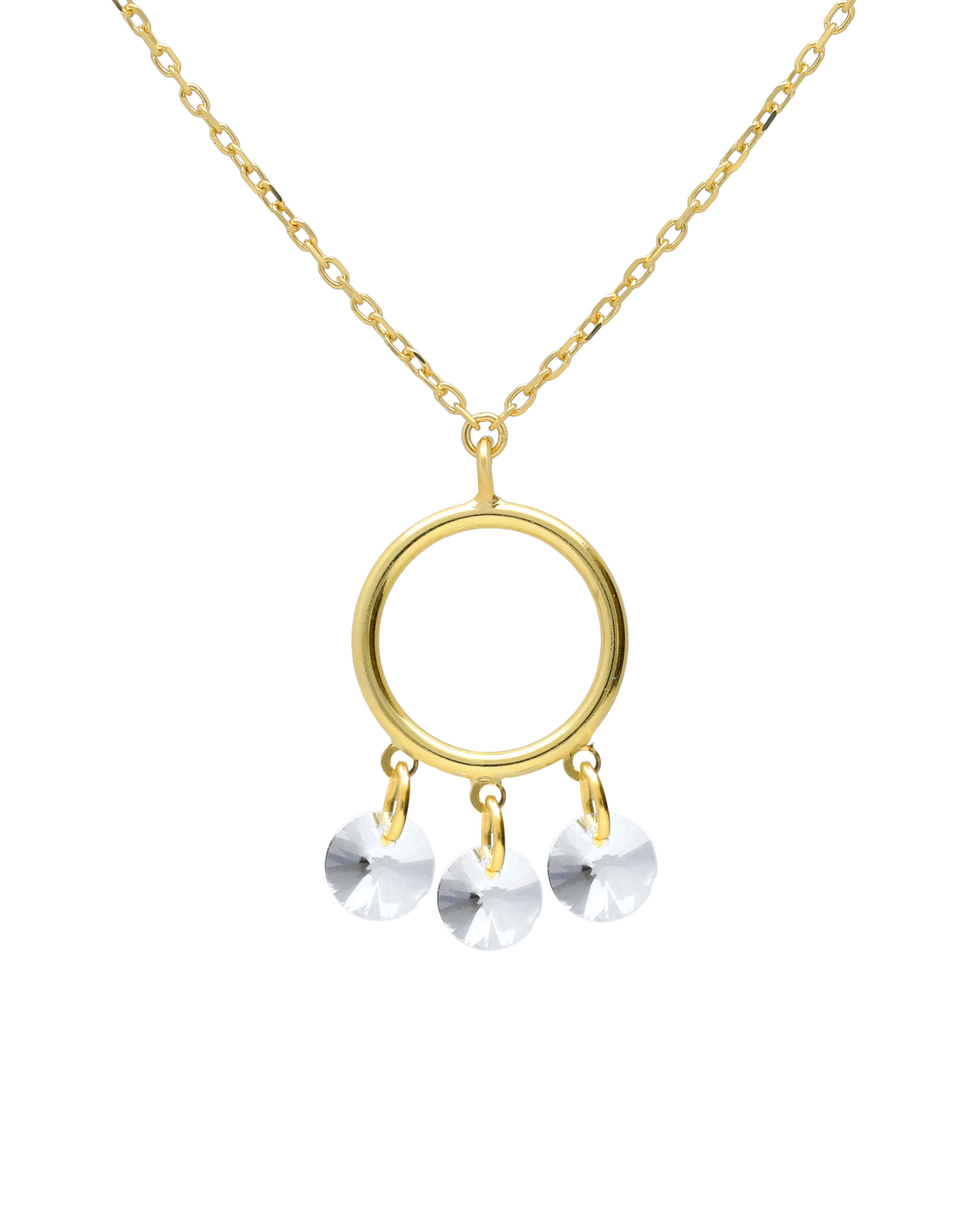 A5759-07DG Κολιέ από ασήμι 925 με Swarovski πέτρες - Image 1