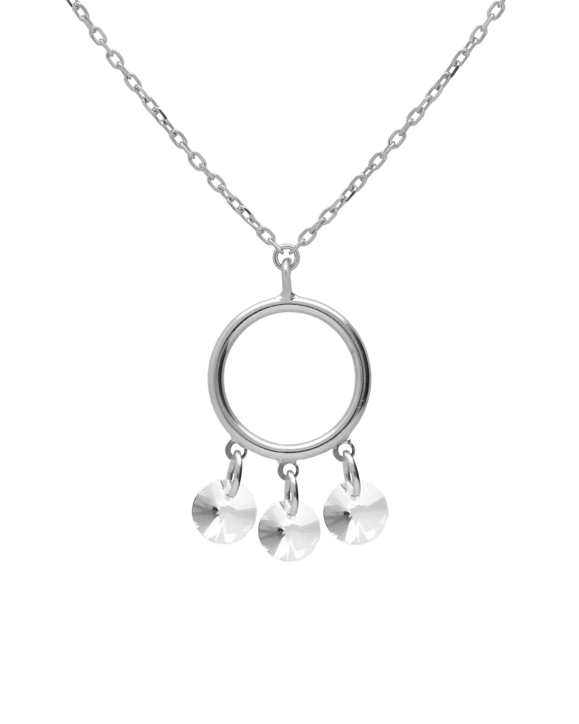 Κολιέ από ασήμι 925 με Swarovski πέτρες