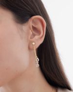 Σκουλαρίκια από ασήμι 925 με Swarovski πέτρες - Image 2