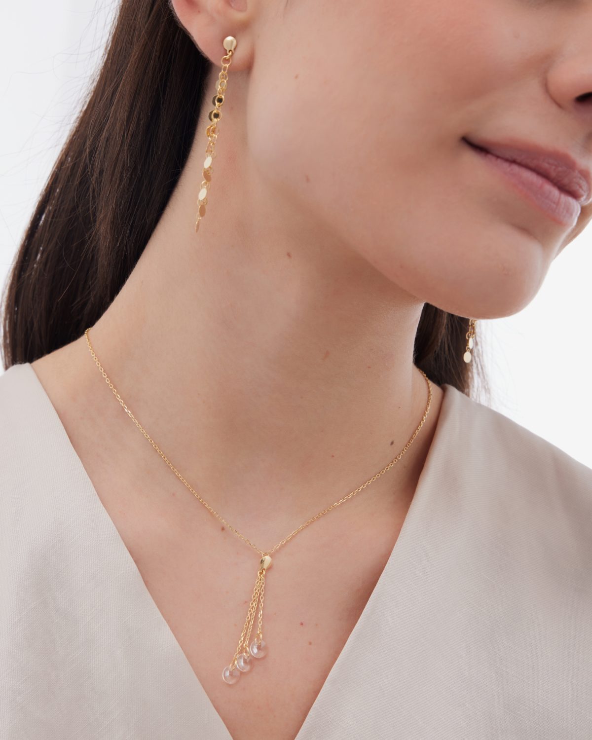 Κολιέ από ασήμι 925 με Swarovski πέτρες - Image 2