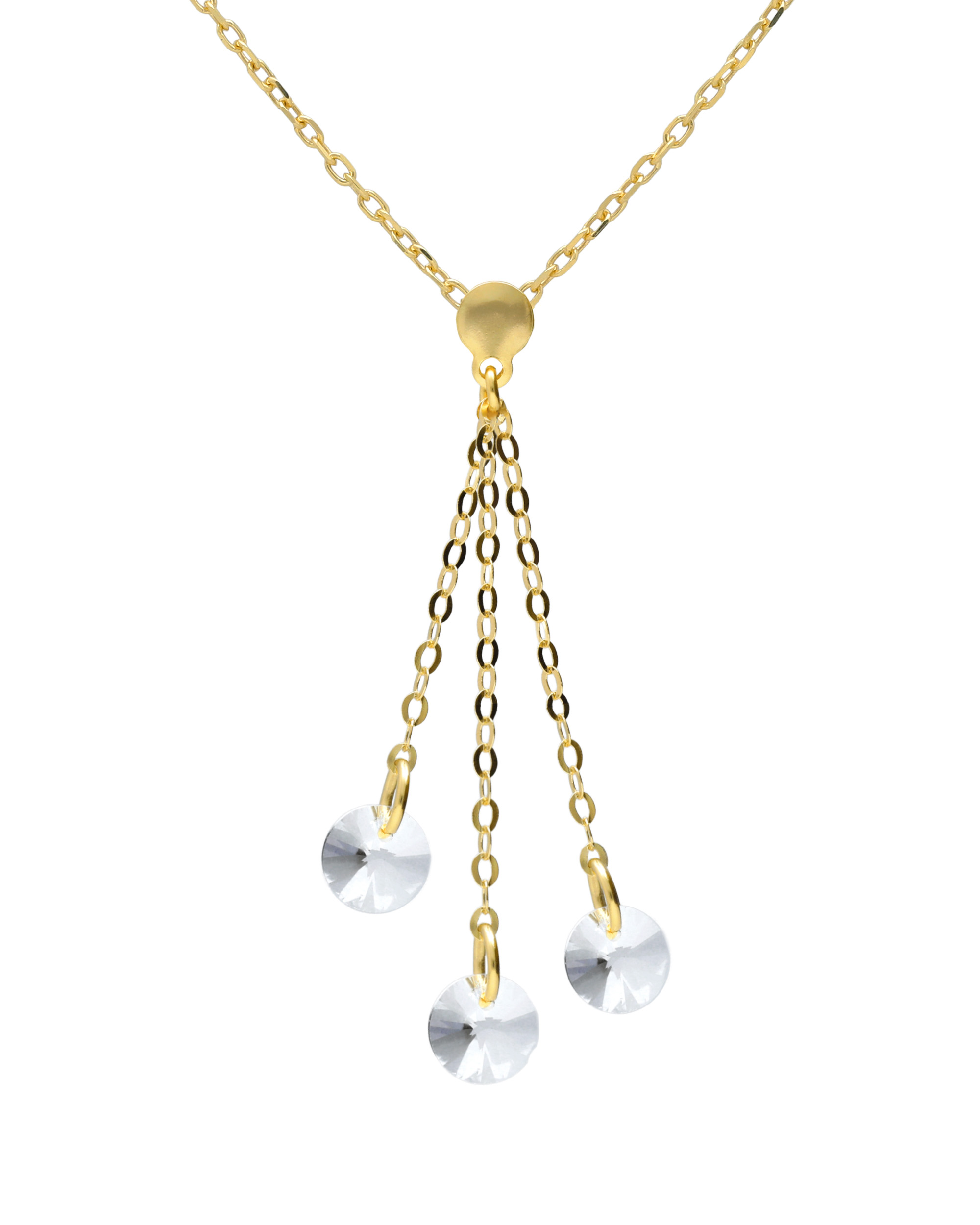 Κολιέ από ασήμι 925 με Swarovski πέτρες