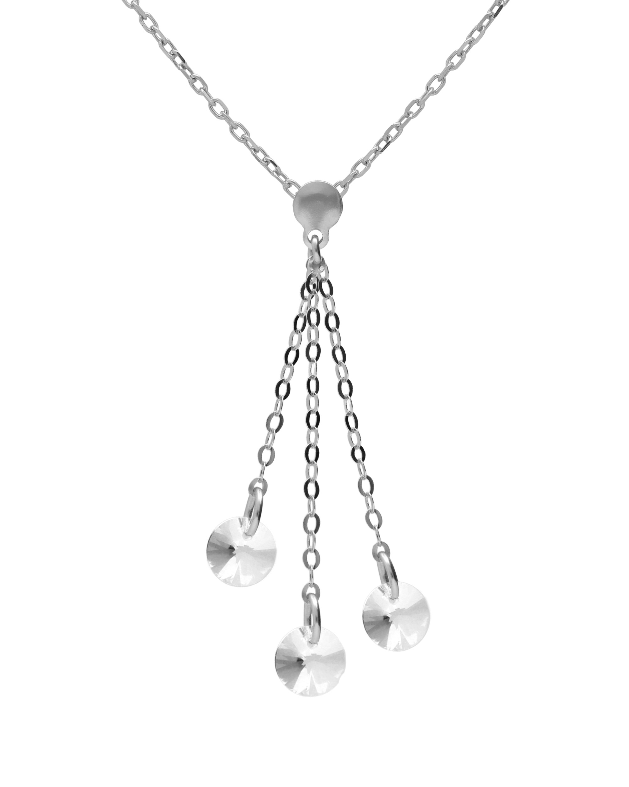 Κολιέ από ασήμι 925 με Swarovski πέτρες