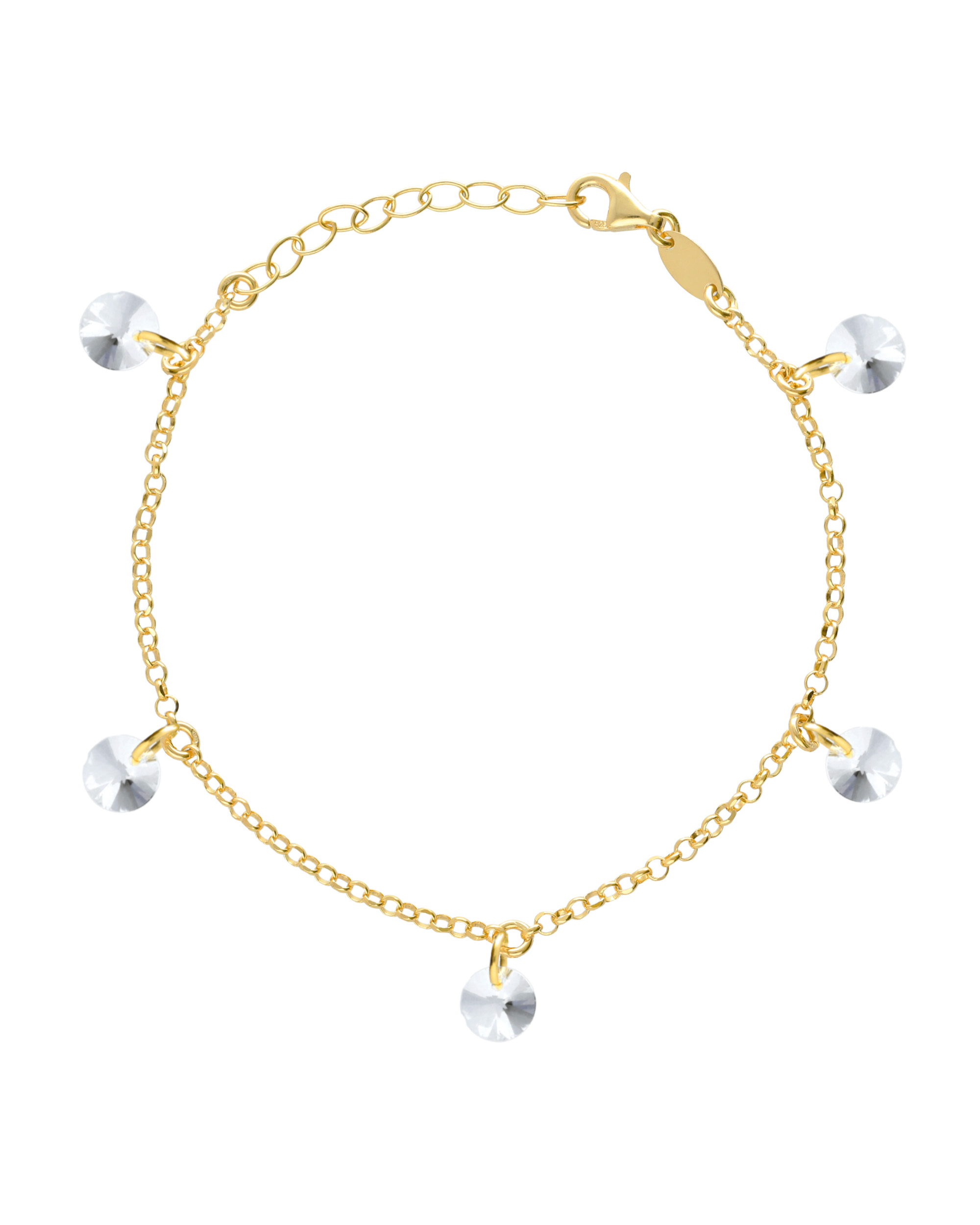 Βραχιόλι από ασήμι 925 με Swarovski πέτρες