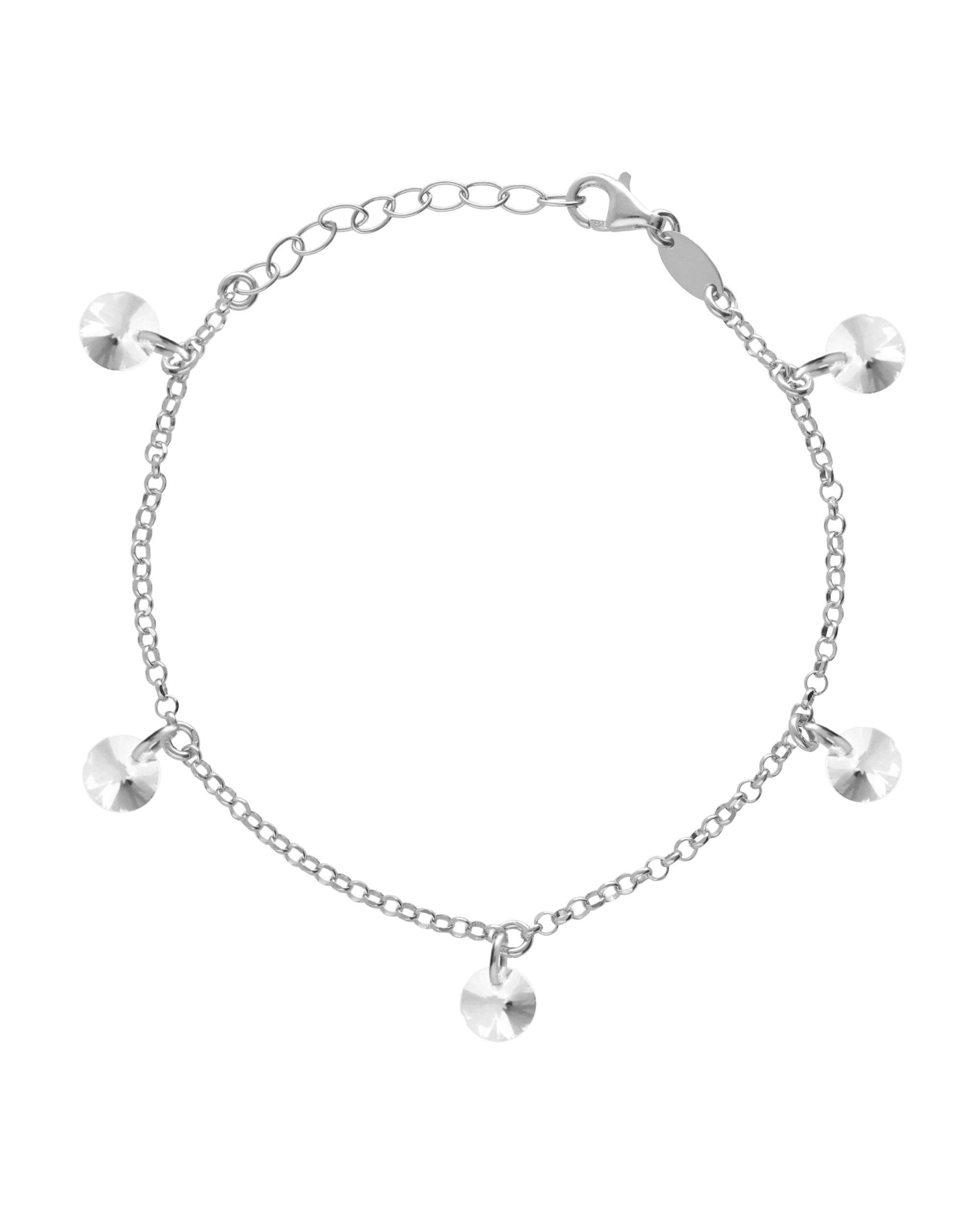 Βραχιόλι από ασήμι 925 με Swarovski πέτρες