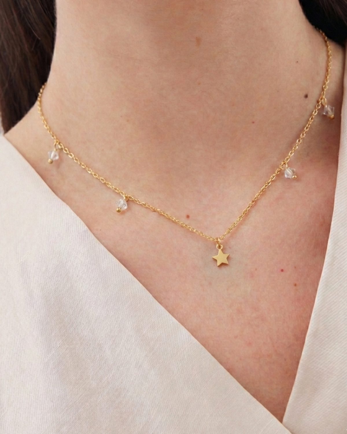 Κολιέ από ασήμι 925 με Swarovski πέτρες - Image 2