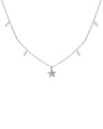 Κολιέ από ασήμι 925 με Swarovski πέτρες