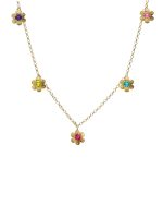 Κολιέ από ασήμι 925 με Swarovski πέτρες
