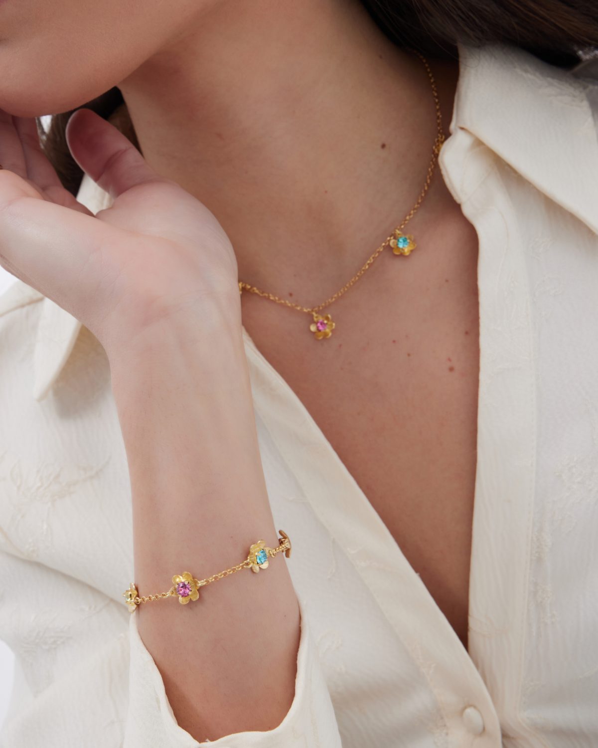 Βραχιόλι από ασήμι 925 με Swarovski πέτρες - Image 2