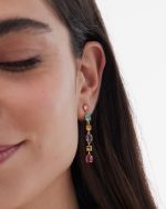 Σκουλαρίκια από ασήμι 925 με Swarovski πέτρες - Image 2