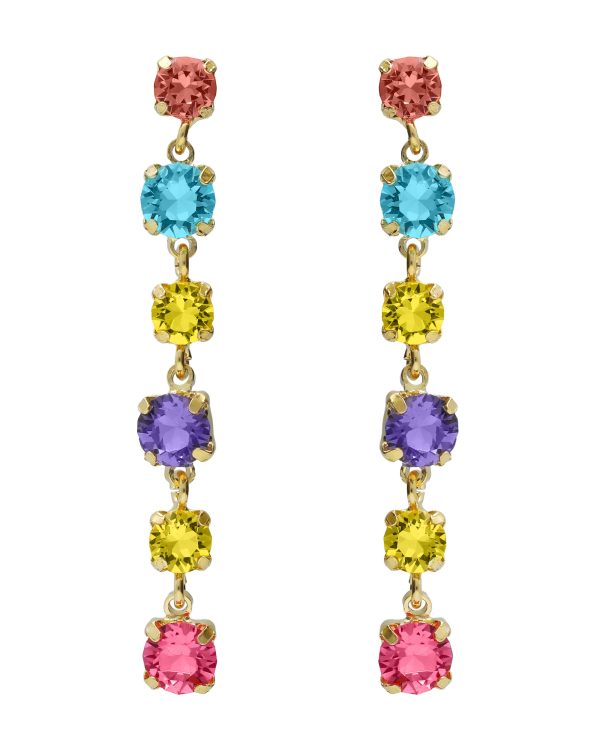 Σκουλαρίκια από ασήμι 925 με Swarovski πέτρες