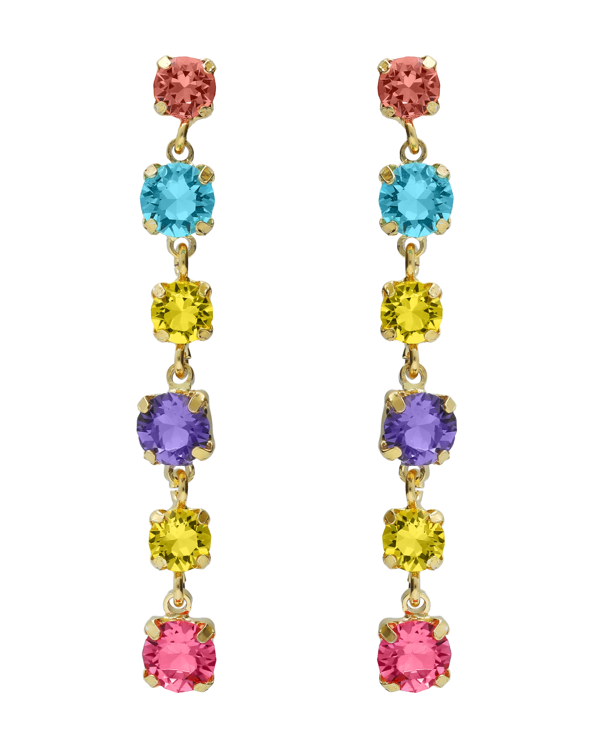 Σκουλαρίκια από ασήμι 925 με Swarovski πέτρες