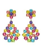 Σκουλαρίκια από ασήμι 925 με Swarovski πέτρες