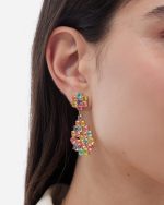 Σκουλαρίκια από ασήμι 925 με Swarovski πέτρες - Image 2