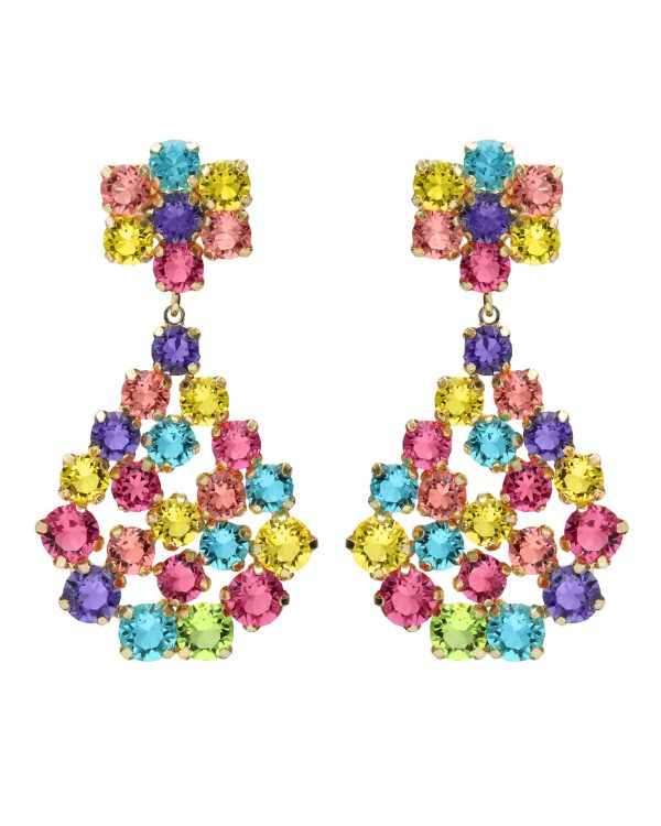 Σκουλαρίκια από ασήμι 925 με Swarovski πέτρες