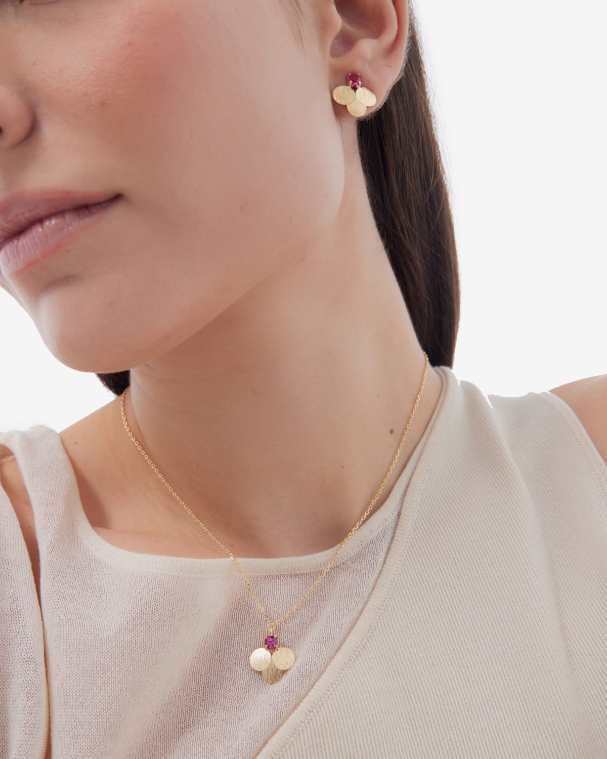 Κολιέ από ασήμι 925 με Swarovski πέτρες - Image 2