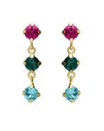 Σκουλαρίκια από ασήμι 925 με Swarovski πέτρες