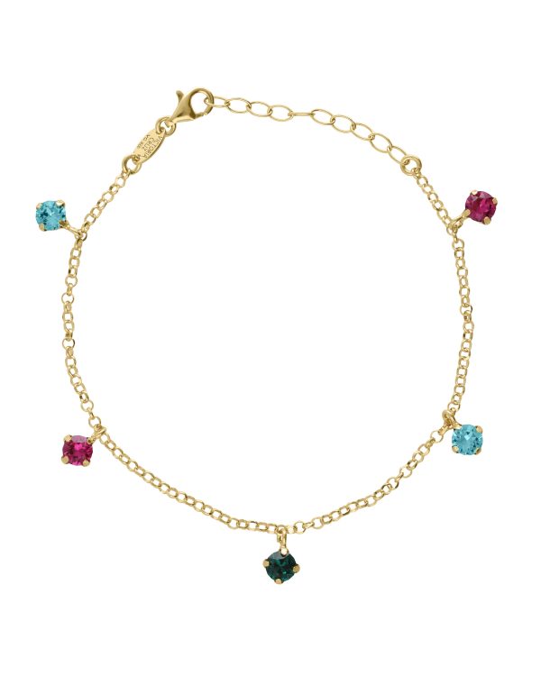 Βραχιόλι από ασήμι 925 με Swarovski πέτρες
